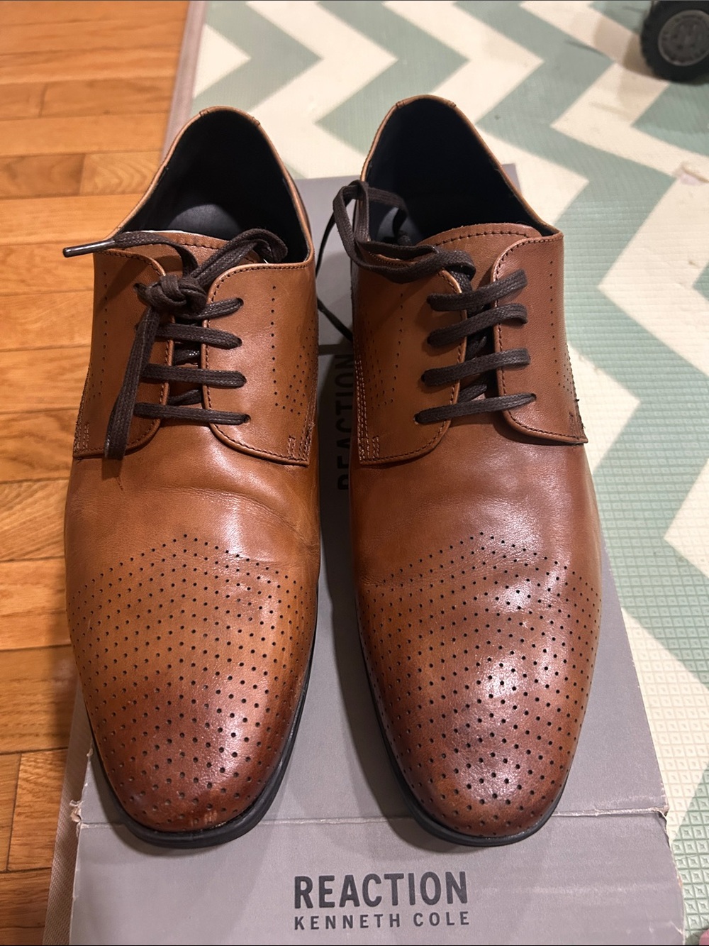 Kenneth Cole Reaction Brown Dress Shoes-10.5